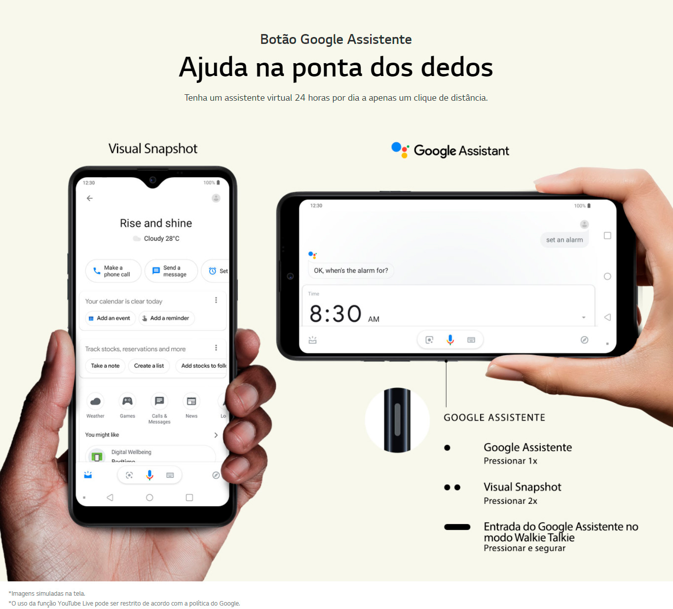 Smartphone LG K50S 32GB 3GB RAM Tela 6.5 Câmera Tripla Traseira 13MP + 5MP + 2MP Frontal de 13MP Bateria 4000mAh Preto